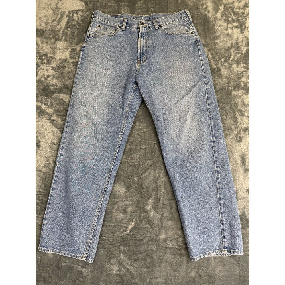 Nautica Jeans Mens 36x30 Classic Fit Light Wash Denim Jeans Blue